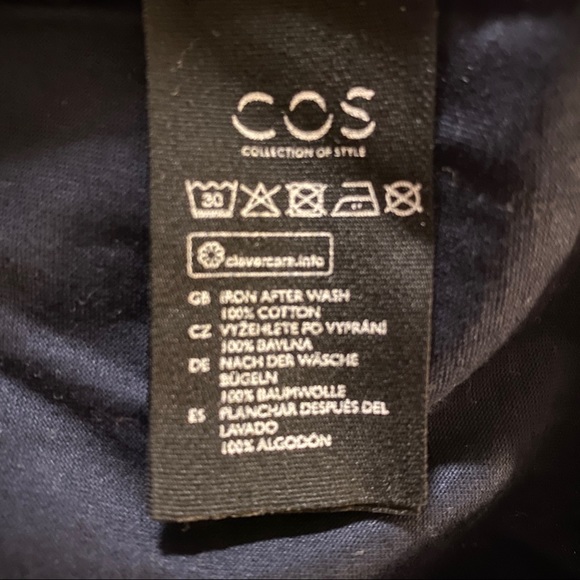 NWT COS Unique sleeveless top Dark Navy EUR L - Picture 5 of 9
